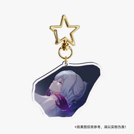 Game Honkai Star Acrylic Keychains Stand Cyrene DanHeng Evernight Cerydra Castorice Phainon Figure Pendant Car Key Chain Gifts