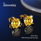 4 Prong Yellow 1 / 2ct(6.5mm)x 2pcs-box