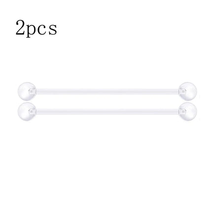 WKOUD Piercing Retainer Clear Bioflex Flexible Nose Tongue Eyebrow Tragus Navel Belly Nipple Barbell Lip Labret Stud Retainer
