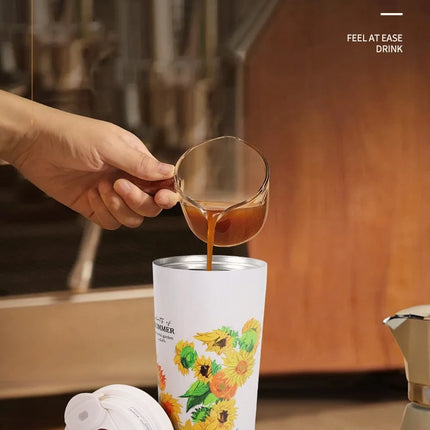 Stainless Steel Tumbler Vacuum Flasks Insulated Coffee Cups Leakproof Lid Travel Mug for Tea Thermos Cup Thermal Water Bottle