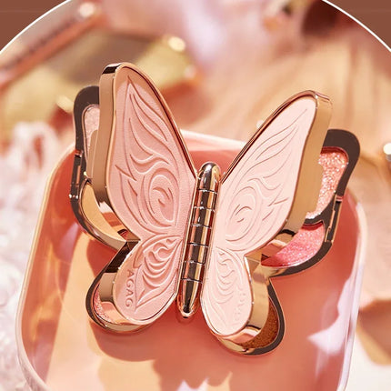 Butterfly Eye Shadow Six Color Eyeshadow Palette Easy to Color Glitter Matte Makeup Make-up For Women Korean Cosmetics Makeup