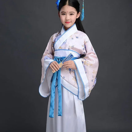 Autumn Two-piece Set Kids Hanfu Cosplay Tang Girl Suit Dance Costume Baby Outfits Ancient Girls Clothing Hanfu Children Suits