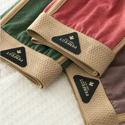 3PC 100% Cotton Men's Underwear Autumn Winter New 10A Antibacterial BoxerShorts Loose Comfortable Men's Quadrangle Underpants