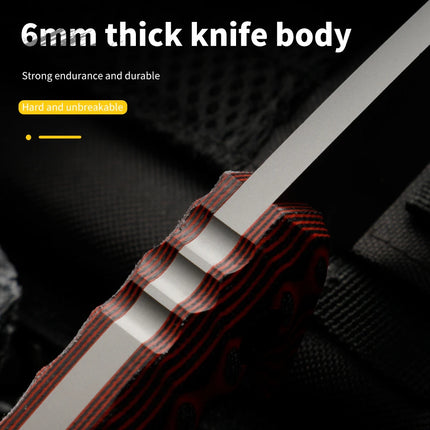 High quality steel fixed blade, high hardness stainless steel integrated keel with sheath emergency portable knife, outdoor knif