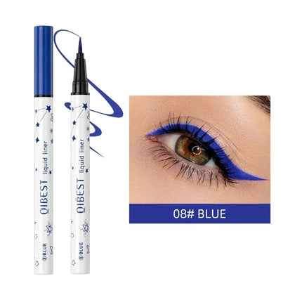 1Pc Quickily Drying Colorful Eyeliners Pencil Eyes Cosmetics Matte Liquid Eyeliners Waterproof Lasting White Sweatproof  Make Up