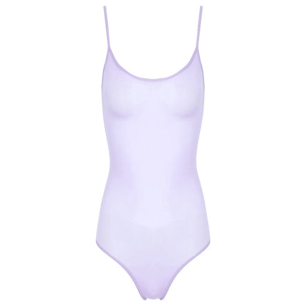Womens Sexy Bodycon Bodysuit Exotic Teddies Adjustable Strap See Through Lingerie Tights Stretchy High Cut One Piece Swimsuit