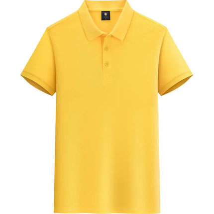 Summer 100% cotton overalls polo shirt custom company logo embroidered lapel short-sleeve T-shirt printing