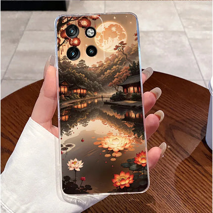 Soft Silicone TPU Clear Case For Motorola Edge 50 Neo 5G/Moto S50 5G Viral Elegant Kitten Painted Casing Shockproof Cover