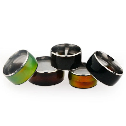 Stainless steel color changing lock ring adult sex toy metal lock ring male penis exercise ring