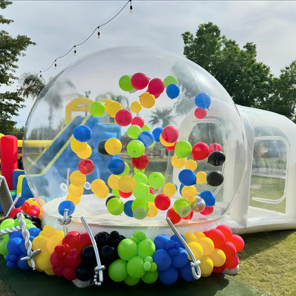 10FT Balloon Jumping Inflatable Bubble house With Trampoline & transparent dome PVC material free shipping with blower For Party