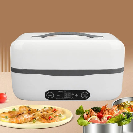 Electric Heated Lunch Box Intelligent Reservation Steaming Portable Stainless Steel Individual Inner Heating Lunch Box For Home