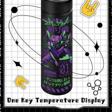 500ml Neon Genesis Evangelion Cute Anime Peripheral Insulated Water Bottle Creative 304 Stainless Steel Thermos Cup Student Gift