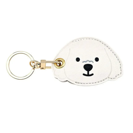 Leather Strawberry Lemon Keychain Case Holder Fashion Women Car Key Ring Charm Bag Car Pendant Gift Anti-lost Pet Dog Cat Collar