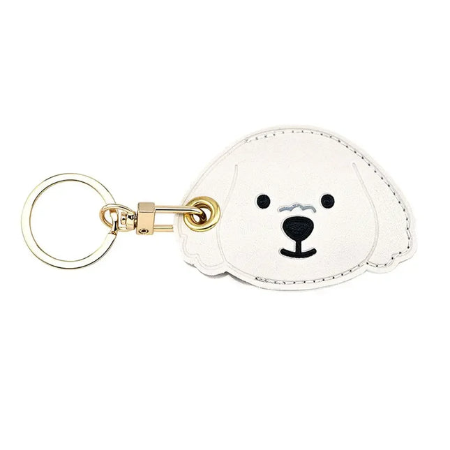 Leather Strawberry Lemon Keychain Case Holder Fashion Women Car Key Ring Charm Bag Car Pendant Gift Anti-lost Pet Dog Cat Collar