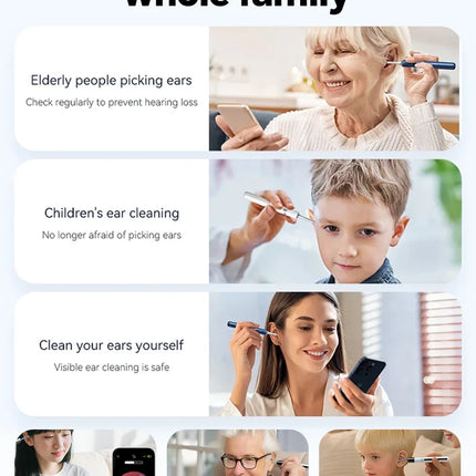 2025 New upgrade Visual Ear Wax Cleaner Camera Safe Earwax Removal Endoscope with 5M Camera Ear Cleaning Tools Ear Care