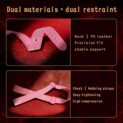 LICKER Chest Harness Belt PU Leather And Webbing Bra Erotic Corset Breast Pleasure Chest Binder Breast Bondage Female Sex Toys