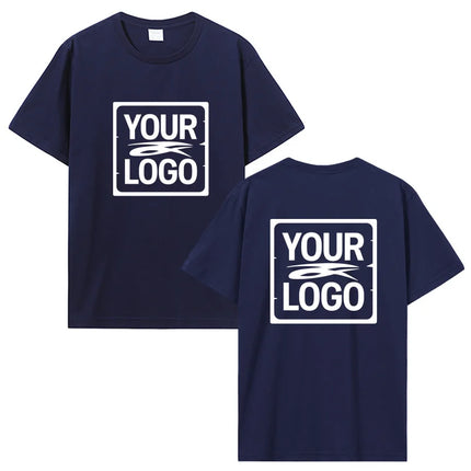 Customized Printed T-Shirt Tees DIY Your Own Design Like Photo Or Logo White T-Shirt Fashion Custom Men's Tops T-Shirt Clothing