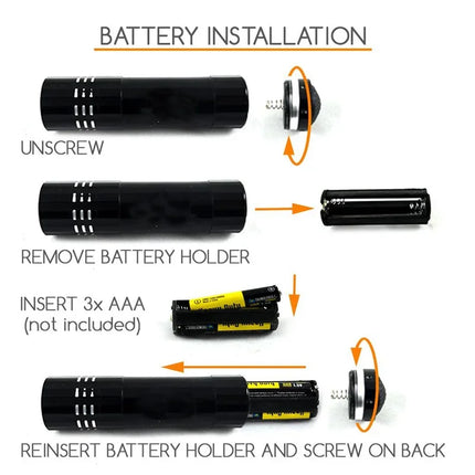 395nm UV Flashlight Ultraviolet Light,Pet Dog Cat Urine Detector Scorpion Finder,Portable UV Lamp w/ Pen Clip Use AAA Batteries