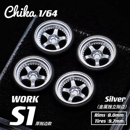 1/64 Chika Work S1 Thick side cast version 9.7mm second modification modified wheel hub