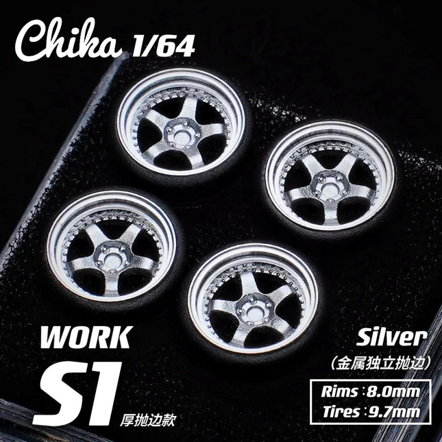 1/64 Chika Work S1 Thick side cast version 9.7mm second modification modified wheel hub