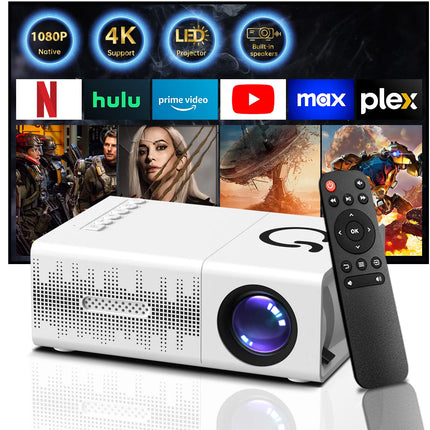 MINI Projector Portable 3D LED Video Projectors Home Cinema Theater Game Laser Beamer Smart TV BOX 1080P Via HD Port