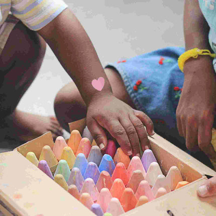500 Pcs Tanning Stickers Heart Stickers Body Labels Tanning Stickers Waterproof Child Sunbathing Stationery Adhesive Notes