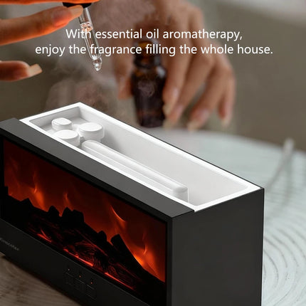New Creative Fireplace Aromatherapy 150 Waterless Auto Off Colorful Flame Aerial Humidifier for remote home bedrooms AG-DQ717