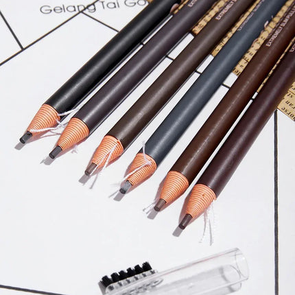 Eyebrow Pencil Waterproof Eyebrow Enhancers Long Lasting Brow Cosmetics Professional Makeup Brow 2mm Ultra-fine Eyebrow Pencil