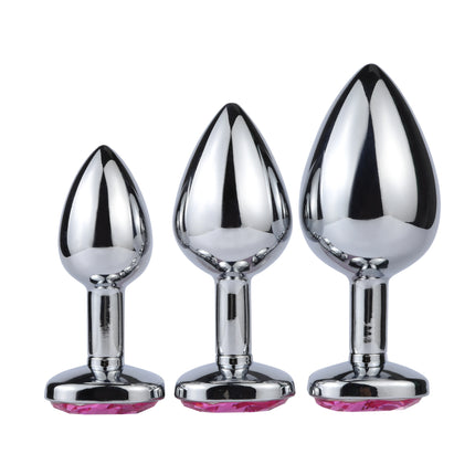3Sizes Of Cat-faced Gemstone Metal Anal Plug,Unisex Adult Sex Toys for Men Women,Anal Massager,Pleasure Toy,Girls tool,Valentine
