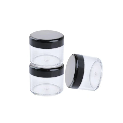30/50/80pcs Empty Plastic Cosmetic Jar for Cream Lip Balm Eyeshadow Travel Toiletries Sample Storage 10/15/20ml