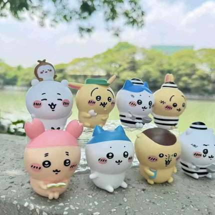 Japanese Anime Chiikawa Mini Figurine Capsule Toy Blind Box Cute Prisoner Hachiware Usagi Kurimanju Action Figure Desk Decor