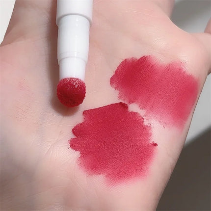 Matte Lip Mud Air Cushion Lips Cream Brick Red Lip Glaze Powder  Lipstick Pen Non-Stick Cup Female Lip Tint Korean Makeup
