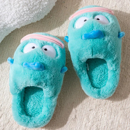Hangyodon Anime Cartoon Peripheral Cotton Slipper Winter Home Cute Thick Bottom Warm Plush Cotton Outdoor Cute Couple Shoes Gift
