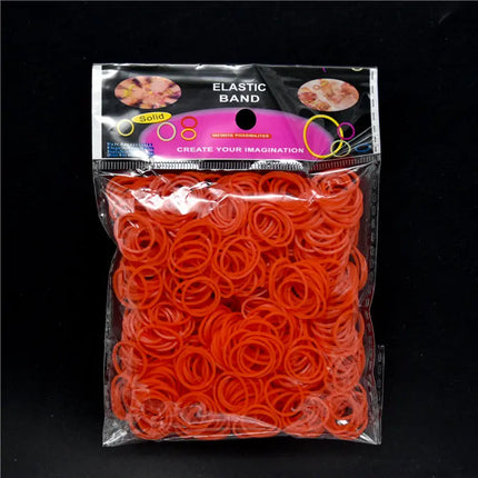 600Pcs Refill New Loom Rubber Bands Bracelet for Kids Hair Rubber Loom Bands Make Woven Colorful Necklace DIY Toy Children Gift