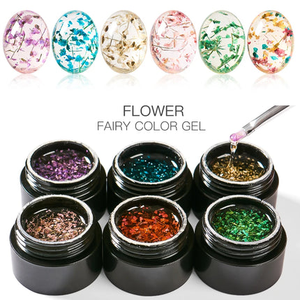 Dried Flower Gel Polish / Gel Fleurs Séchées