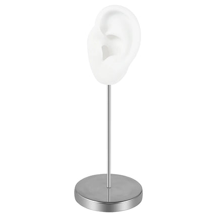 Soft Silicone Ear Model Tattoo Practice Body Jewelry Display Piercing Tools Earring Display Tool Metal Display Stand Kit