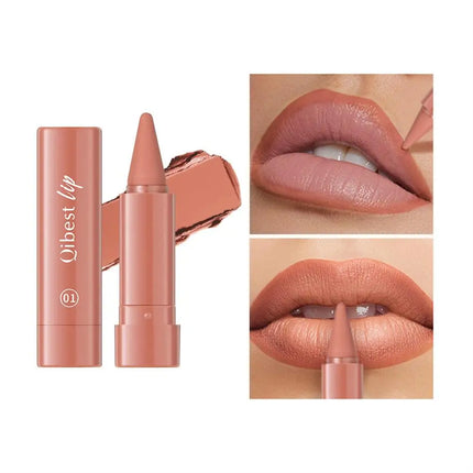 Twist Up Lipliner Sexy Lipstick Pen Multipurpose Powder Blusher Velvet Matte Waterproof Lip Contour Non Stick Cup Lip Rouge