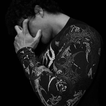 2026 New Dragon Awakening Pattern Gym Long Sleeve Top for Spring and Summer Running Swimming Weightlifting Fitness Clothes