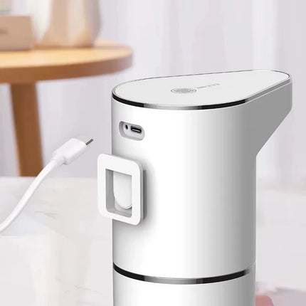 Intelligent Sensor Multi-Speed Contact-Free Wall-Mounted Vertical Hand Sanitizer Bubble Machine Rechargeable Soap Dispenser
