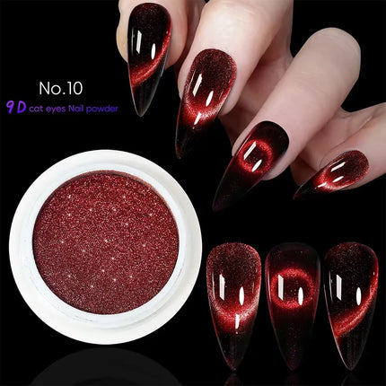 Aurora Mirror Glitter Nail Art Powder Ice Chameleon Rubbing Pigment Dust Sparkly Charm Nails Design Accessory DIY Decorations