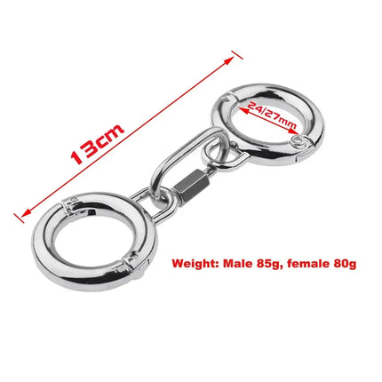 Stainless Steel/PU Thumb Toes Bondage Cuffs AnkleCuffs BDSM Slave Restraints Bondage Adult Sex Toys for Couples with Chain