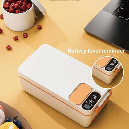 New Portable Electric Lunch Box USB Rechargeable 3200mAh Water-free Insulated Electric Lunch Box Suitable for Outdoor Travel