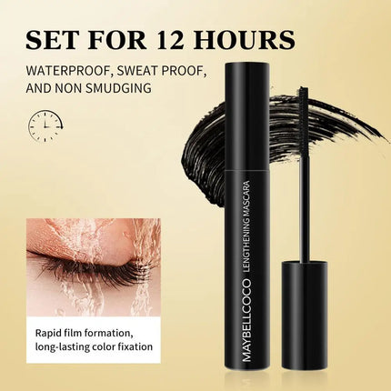 Waterproof Mascara , Thick And Long-Lasting Application, Bubble Encryption, Long-Acting Curly Hair And Big Eyes Makeup Tool