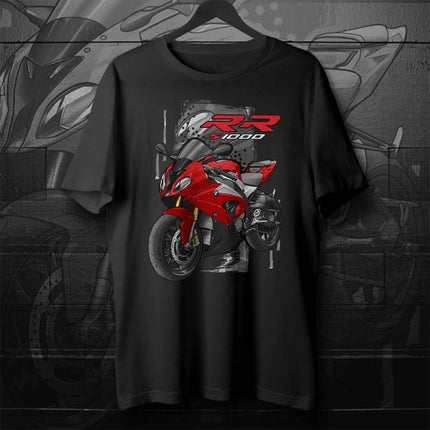 Retro 2015-2018 Models German S1000RR Motorcycle T-Shirt 100% Cotton O-Neck Short Sleeve Summer Casual Mens Tee Rider Streetwear