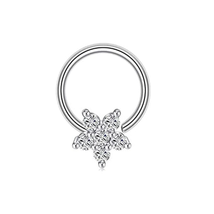 1Pcs Septum Rings Hoop Nose Ring Horseshoe Stainless Steel Cartilage Earrings Hoop Helix Tragus Septum Piercing Jewelry