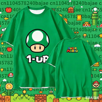 2026 Summer 3D Print Sweet Princess Style Super Mario Peach T-Shirt Men Women Game Graphic Tee Breathable Quick Dry Casual Tops