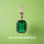 Lab Emerald / 5x7mm-Argent