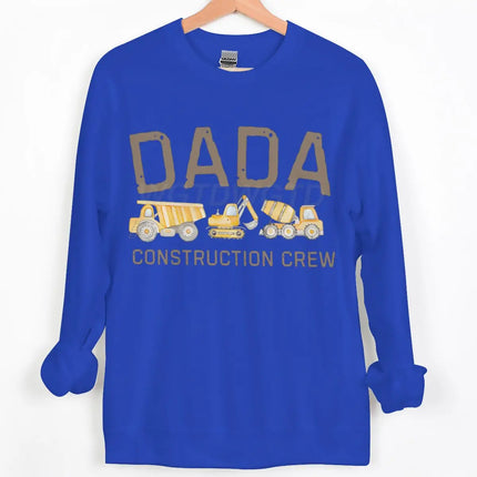 Dad/Mom Construction Crew Graphic Sweatshirts Women Men Fashion Casual Pullover Papa Mama Cartoon Excavator Y2K Sudadera