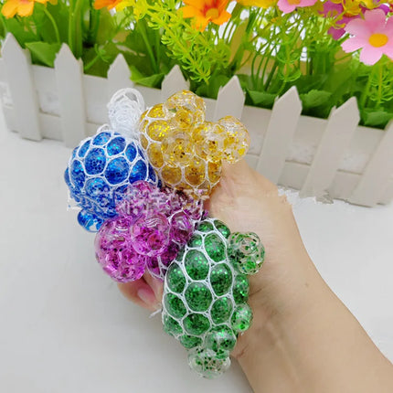 Colorful Star Squeezing Ball Squishy Ball 3D Stress Relief Sensory Toys Adults Anti-Anxiety Fidget Toy with Non-Toxic for Office