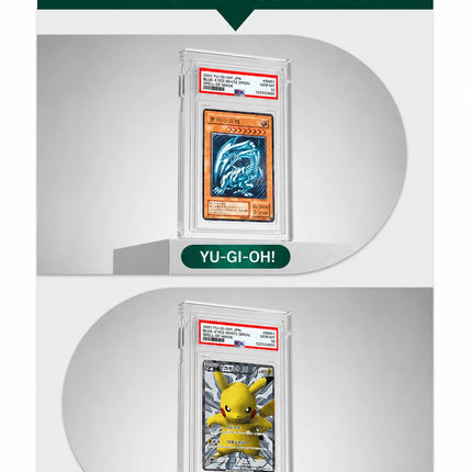Extended Acrylic Graded Card Display Case for PSA BGS Slabs, Magnetic Protective Trading Card Holder for Pokémon, Sports Cards